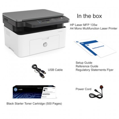 HP Black & White Wifi 135w Multifunction Mono Laser Printer